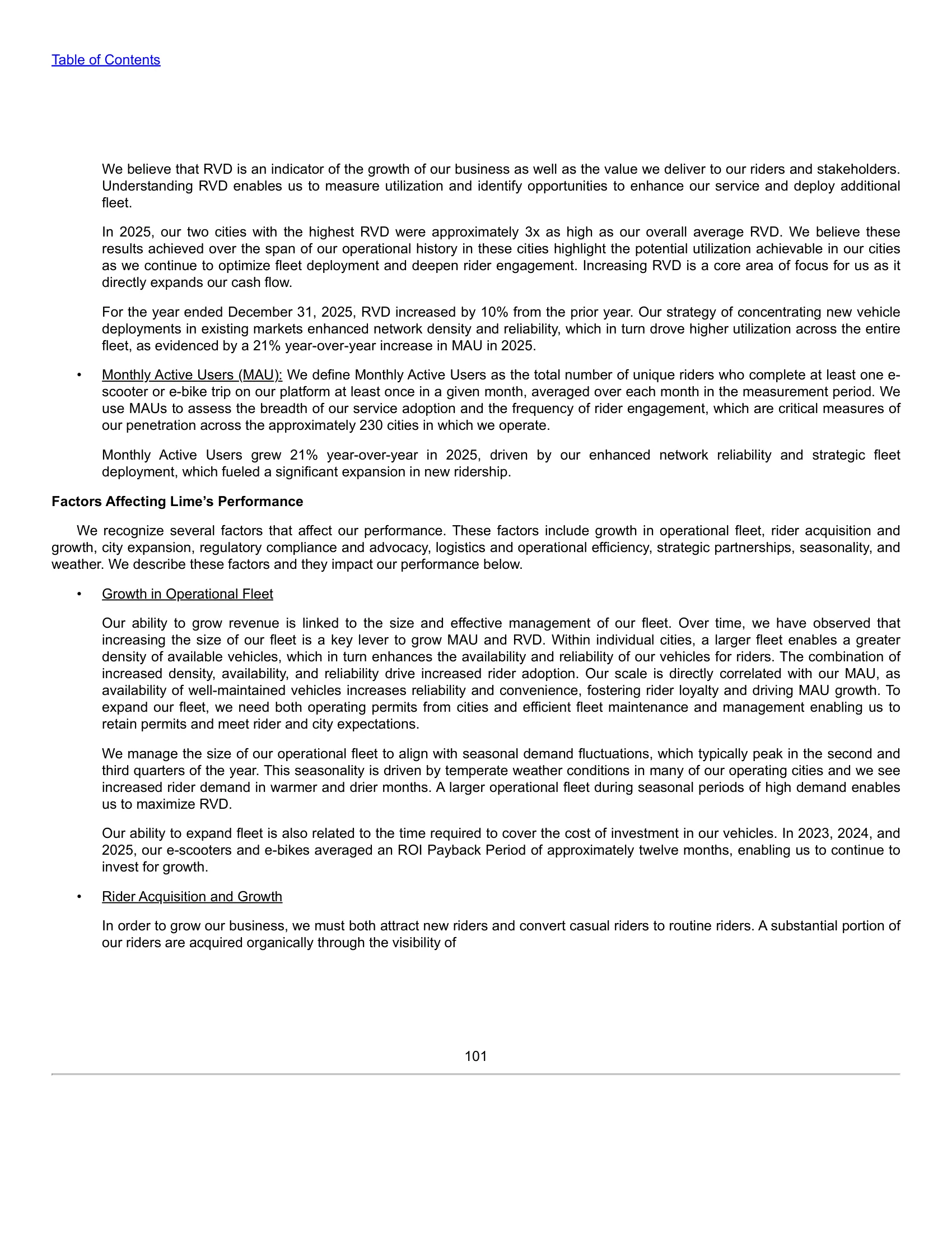 Lime (Neutron Holdings, Inc.) — IPO Prospectus (2026) — Key Operating Metrics (RVD, MAU)