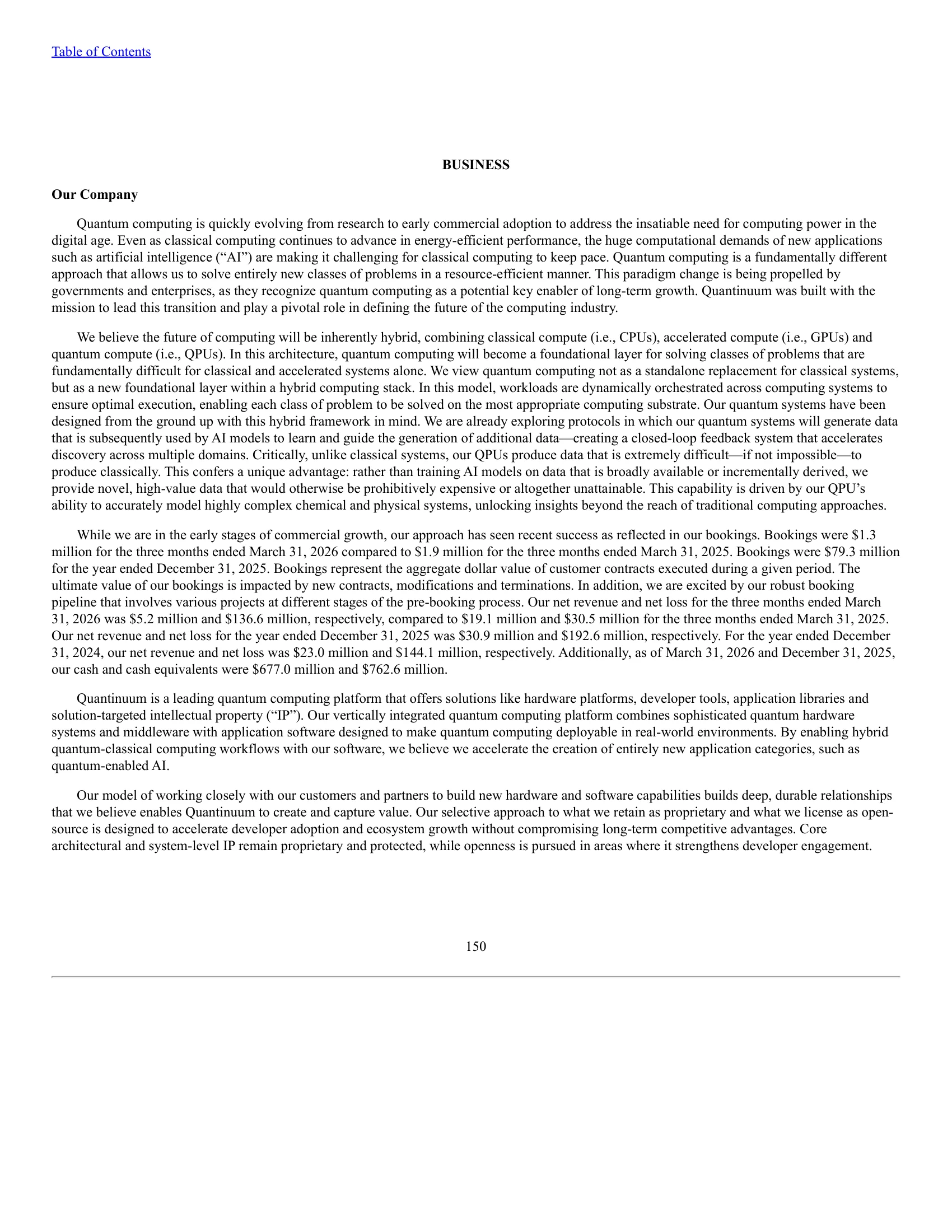 Quantinuum Inc. — IPO Prospectus (2026) — Business — Commercial Traction